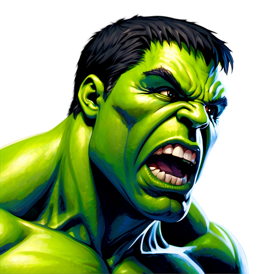 Hulk Face Silhouette Png Hbn87 PNG Image