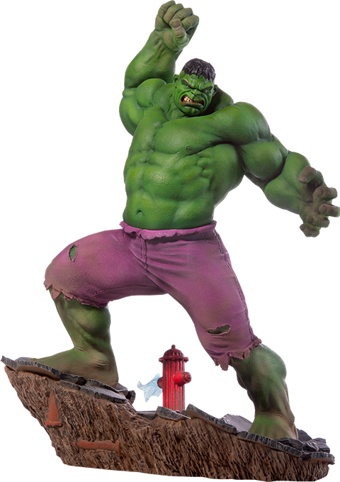 Hulk Statue Pose PNG Image