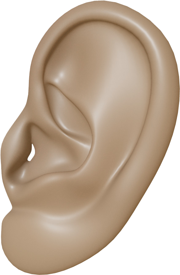 Human Ear Close Up PNG Image