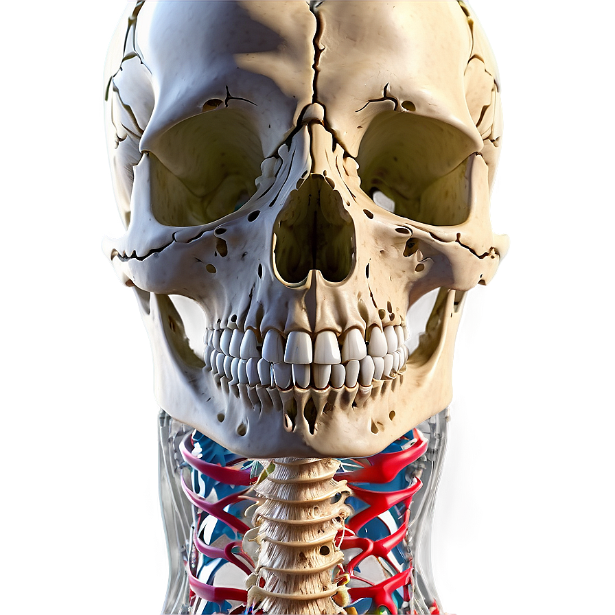 Human Skeleton With Nervous System Png Ygs44 PNG Image