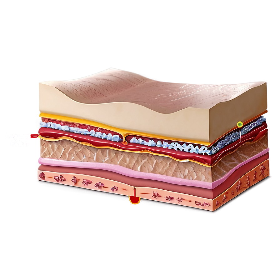 Human Skin Layers Anatomy Png Jiu PNG Image