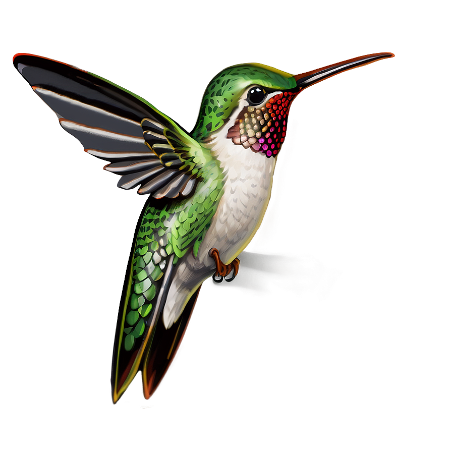 Hummingbird Illustration Png Srf15 PNG Image