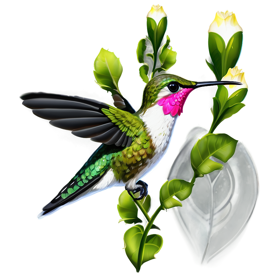 Hummingbird In Paradise Png Tno PNG Image