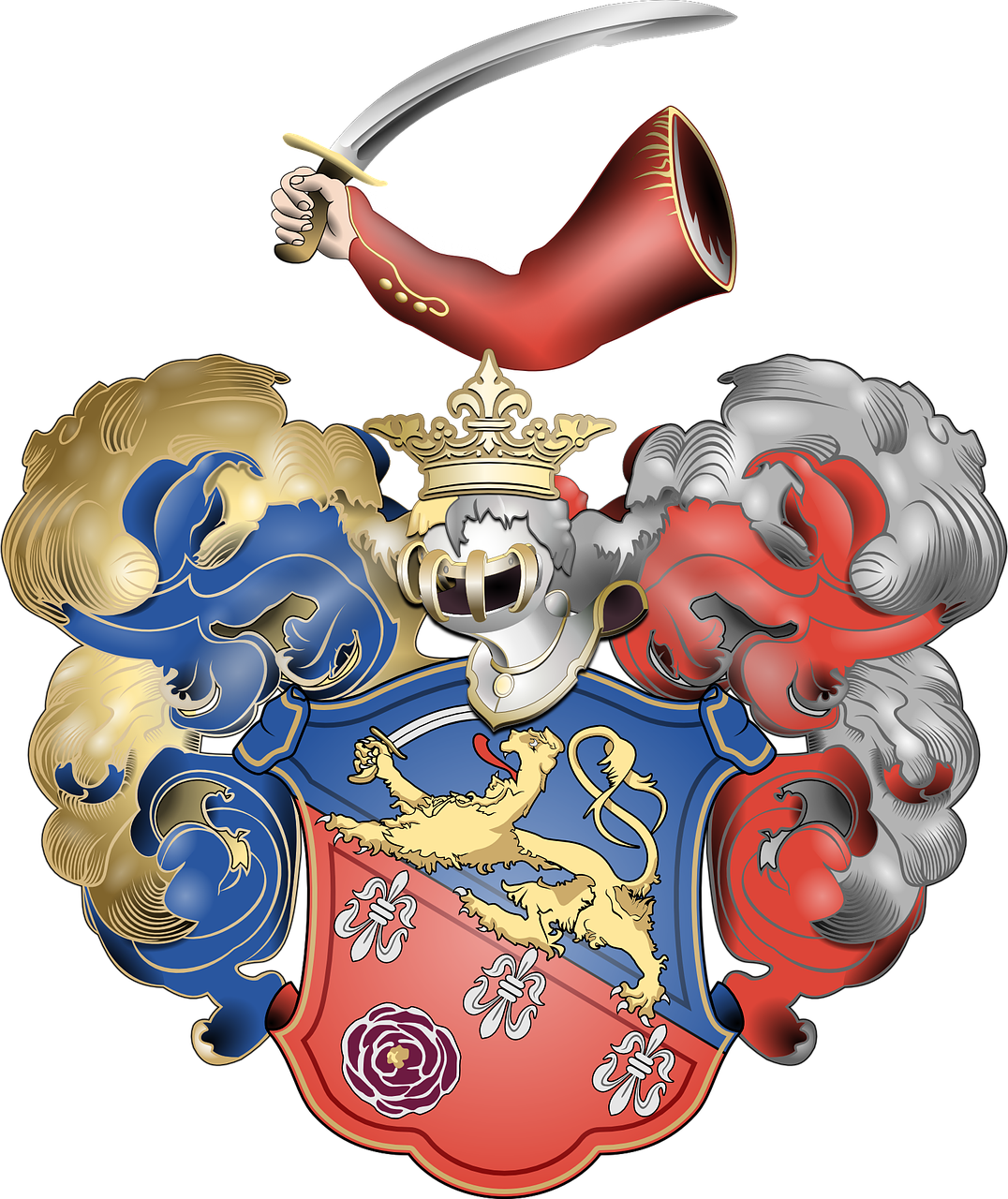 Hungarian Coatof Arms Illustration PNG Image