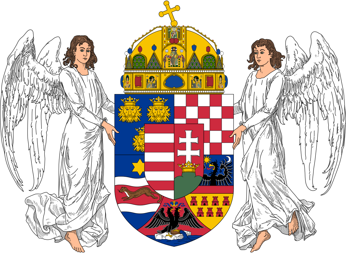 Hungarian Coatof Armswith Angels PNG Image