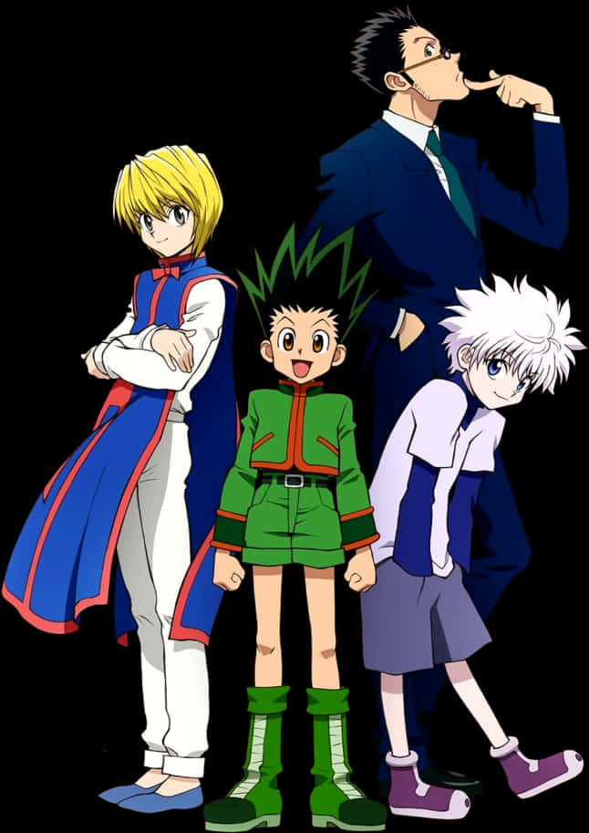 Hunterx Hunter Main Characters PNG Image