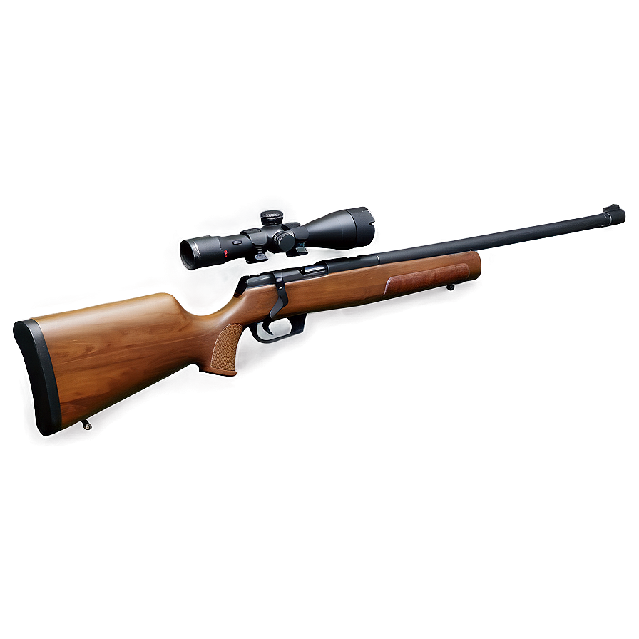 Hunting Rifle With Extended Magazine Png Qjq31 PNG Image