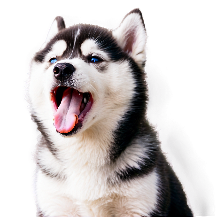 Husky Puppy Yawn Png Yxx12 PNG Image