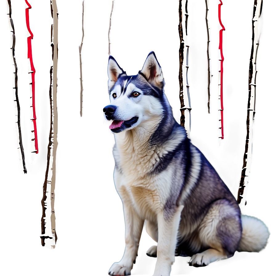 Husky With Snowy Background Png Dnl58 PNG Image