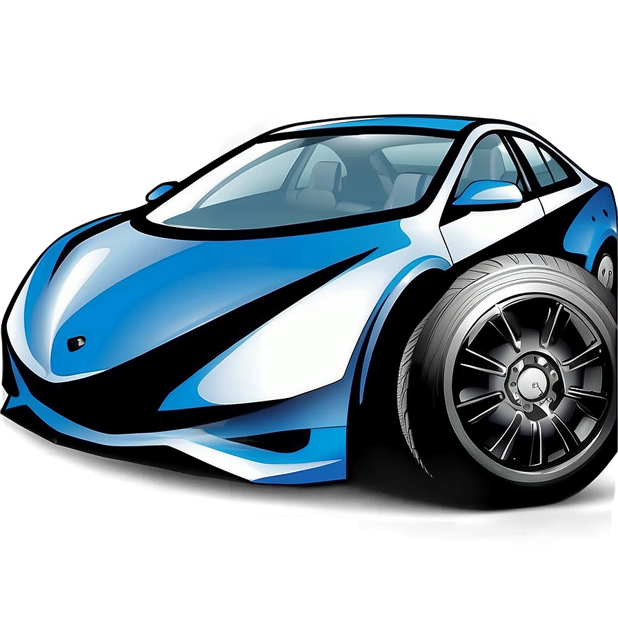 Hybrid Car Vector Illustration Png 06202024 PNG Image