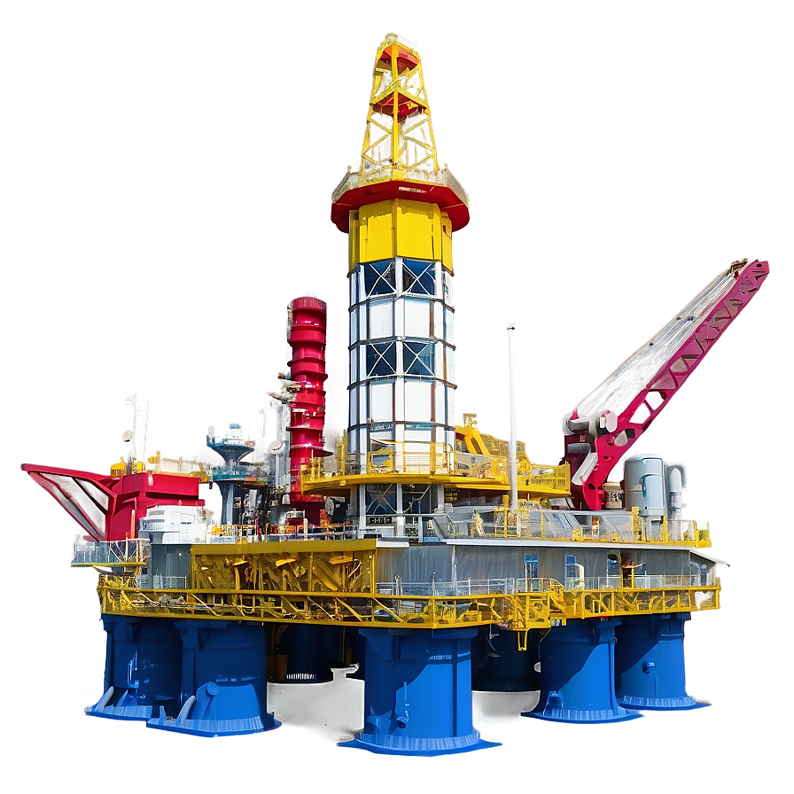 Hydrocarbon Exploration Rig Png Rbb PNG Image