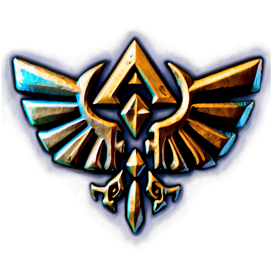 Hylian Triforce Badge Png Yau PNG Image