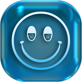 Hypnotic Smiley Icon PNG Image