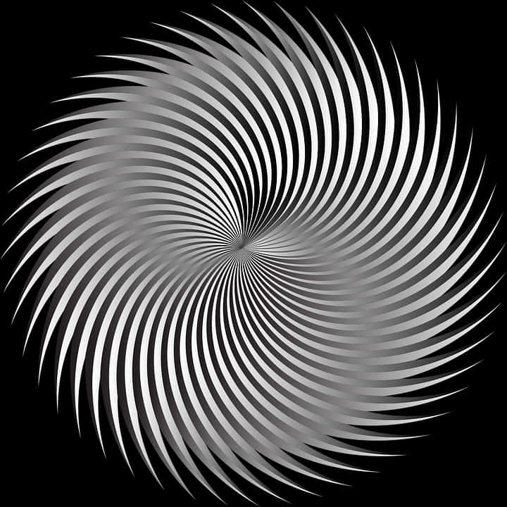 Hypnotic Spiral Abstract PNG Image