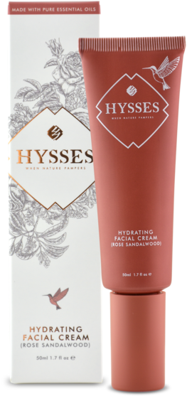 Hysses Rose Sandalwood Hydrating Facial Cream PNG Image