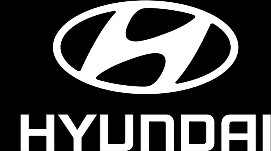 Hyundai Logo Blackand White PNG Image