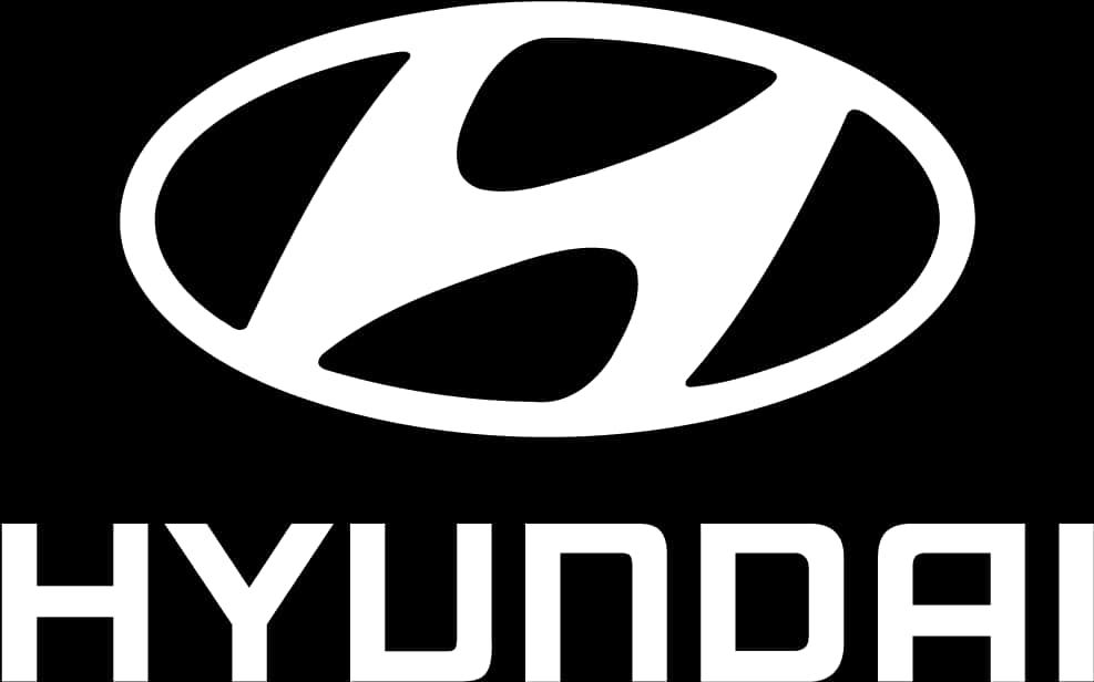 Hyundai Logo Blackand White PNG Image