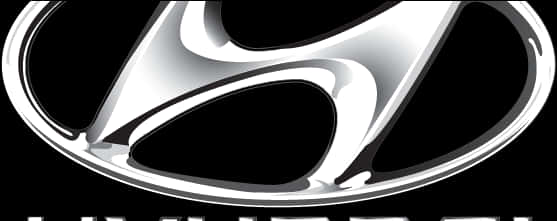 Hyundai Logo Blackand White PNG Image