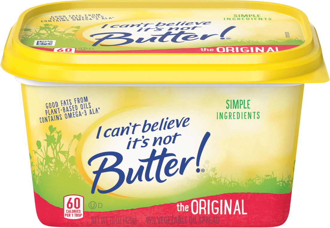 I Cant Believe Its Not Butter Original Spread PNG Image