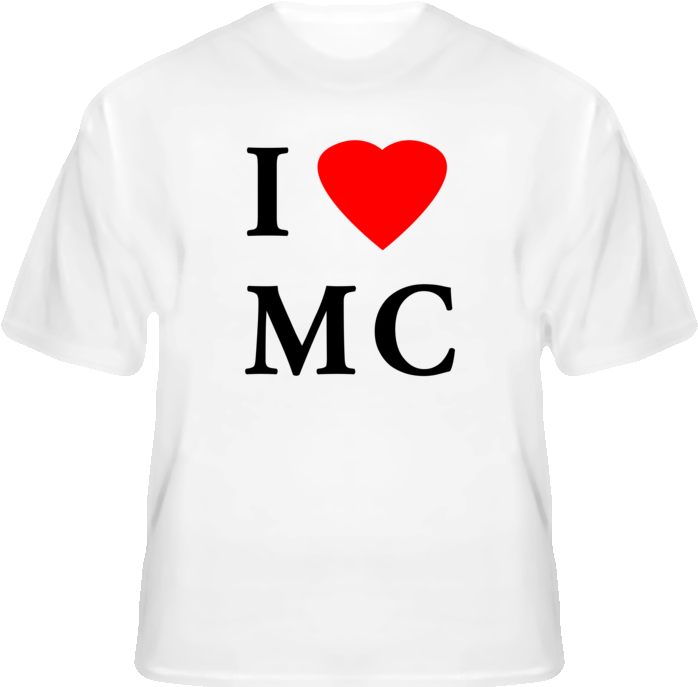 I Love Minecraft T Shirt Design PNG Image