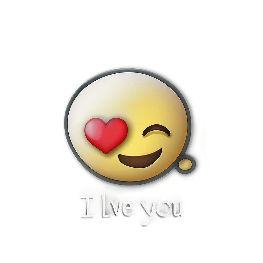 I Love You In Emoji Icons Png 55 PNG Image