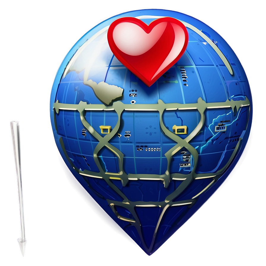 I Love You Map Location Pin Png 41 PNG Image