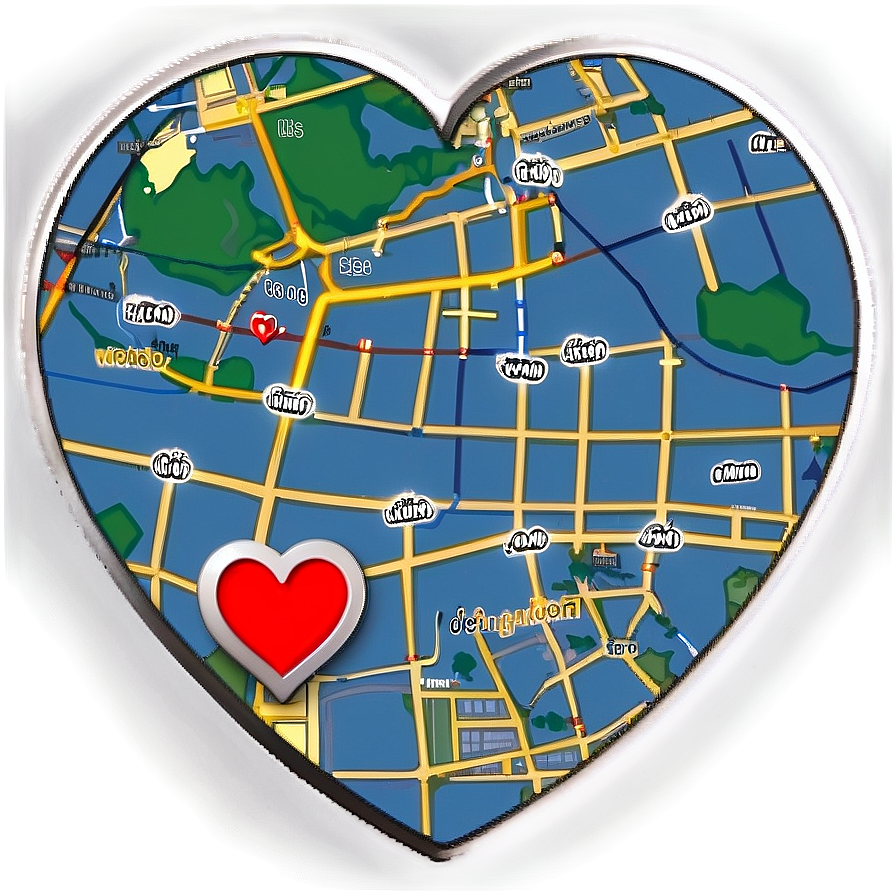 I Love You Map Location Pin Png Ark98 PNG Image