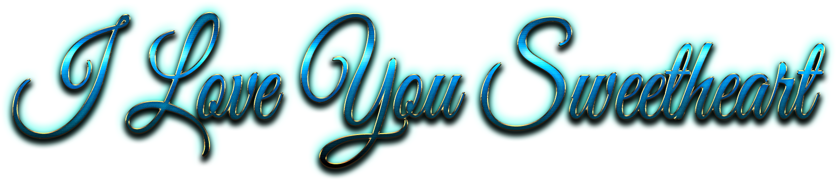 I Love You Sweetheart Graphic Text PNG Image