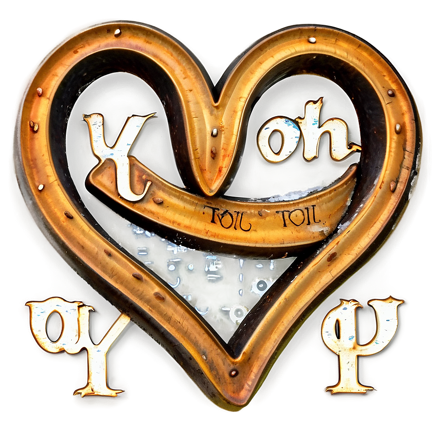 I Love You Vintage Letter Png 85 PNG Image