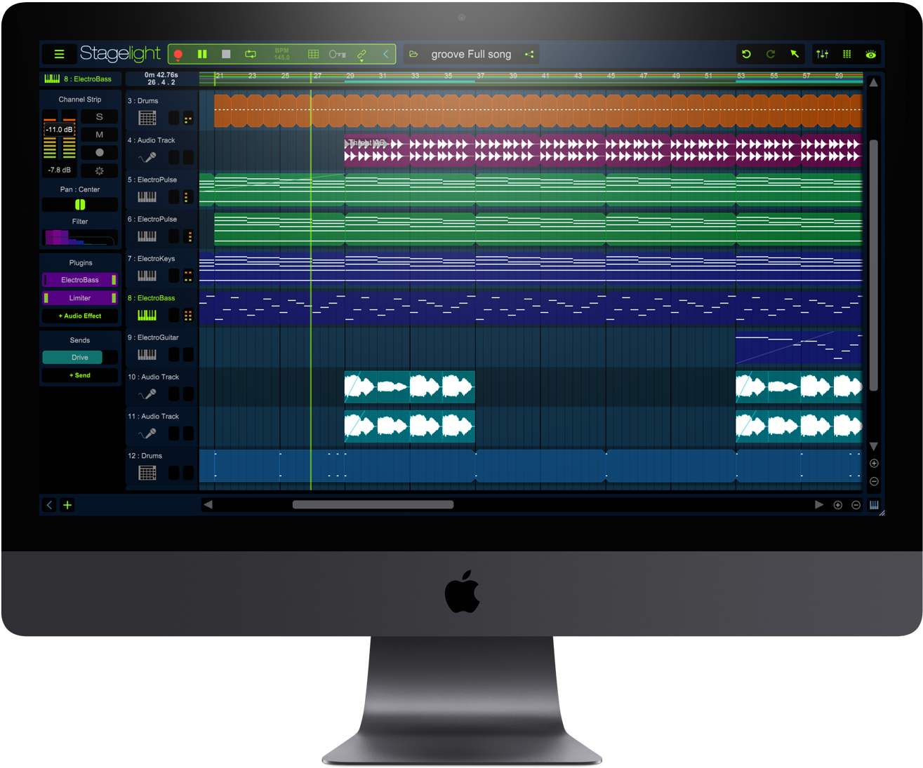 I Mac Digital Audio Workstation Display PNG Image