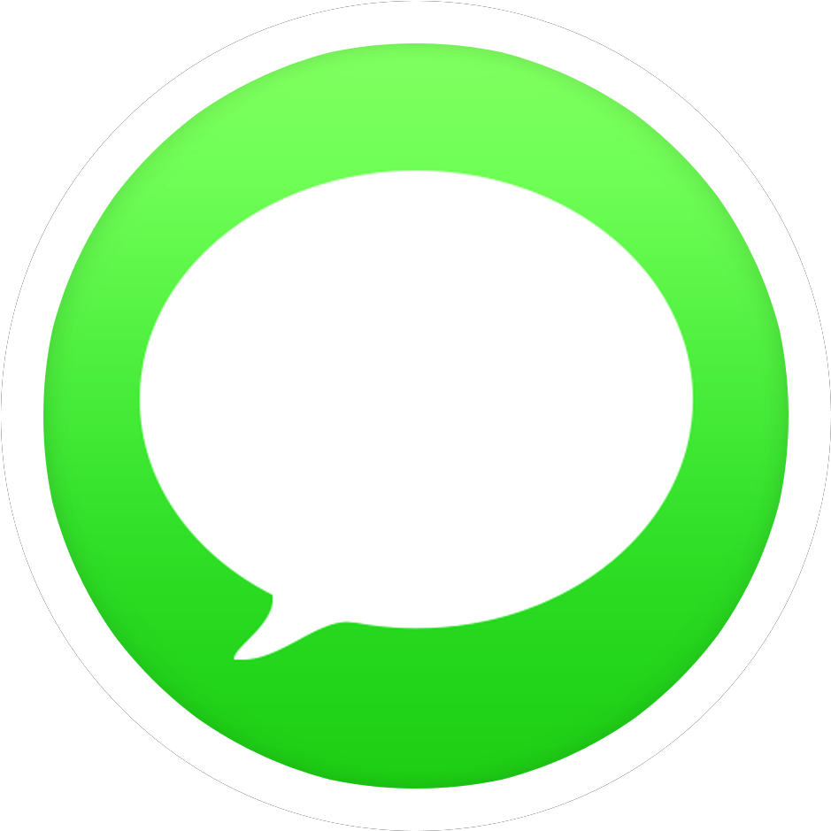 I Message Icon Green Bubble PNG Image