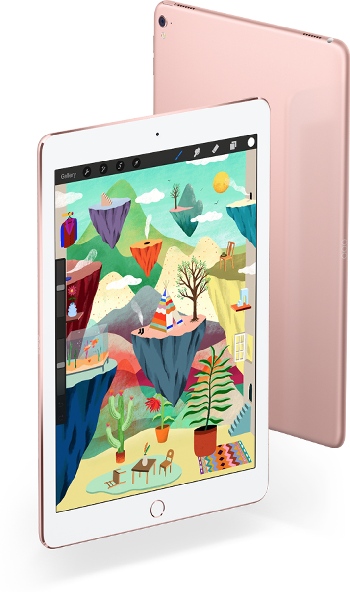 I Pad Pro Artistic Display PNG Image