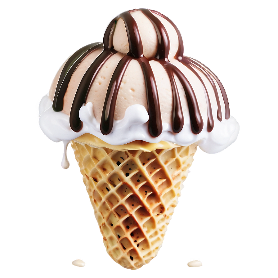 Ice Cream Bubble Waffle Png 05032024 PNG Image