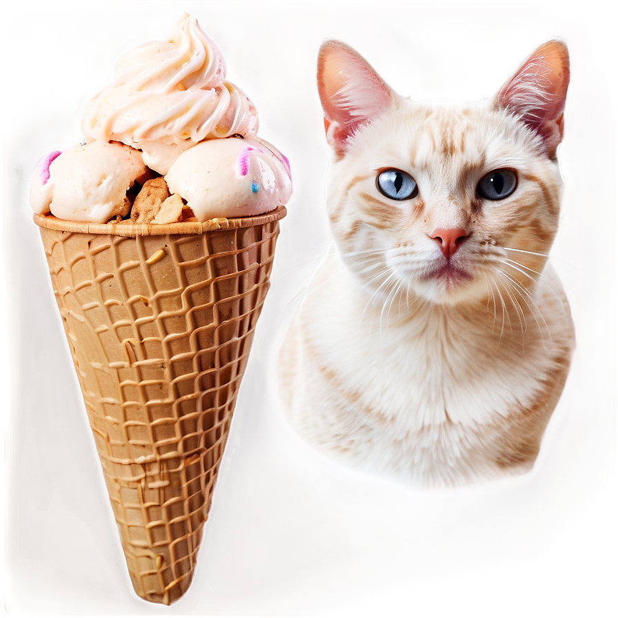 Ice Cream Cat Filter Png Seb PNG Image