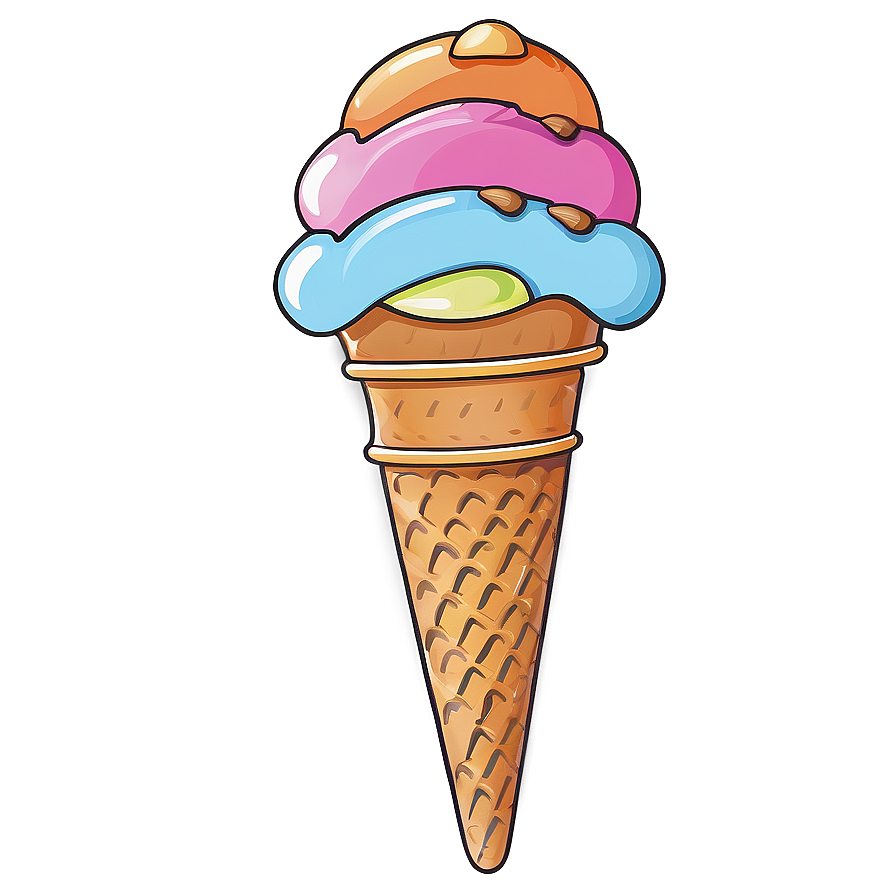 Ice Cream Cone Outline Png Srh PNG Image