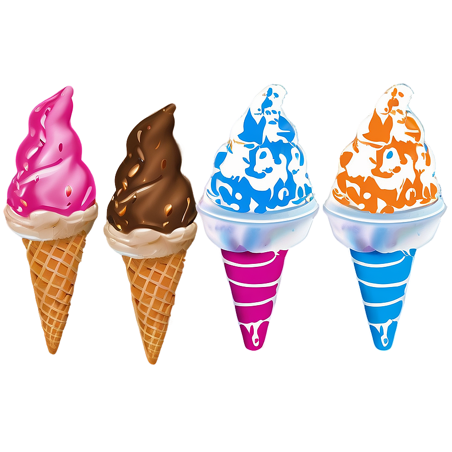 Ice Cream Cone Pattern Png Neo PNG Image