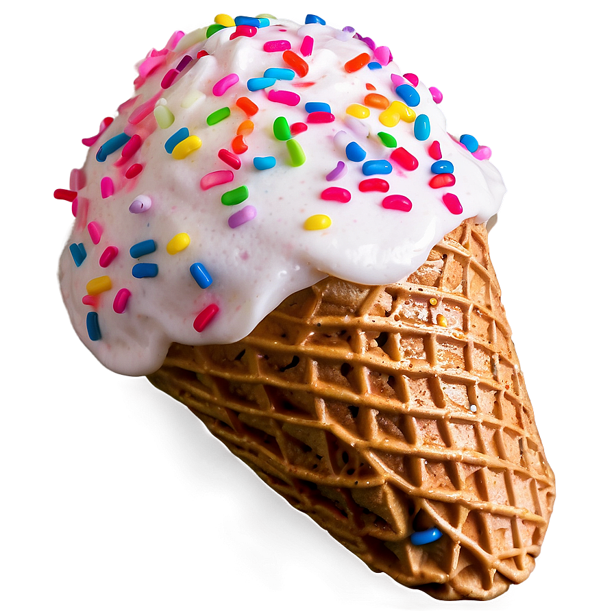 Ice Cream Cone With Sprinkles Png Fyd58 PNG Image