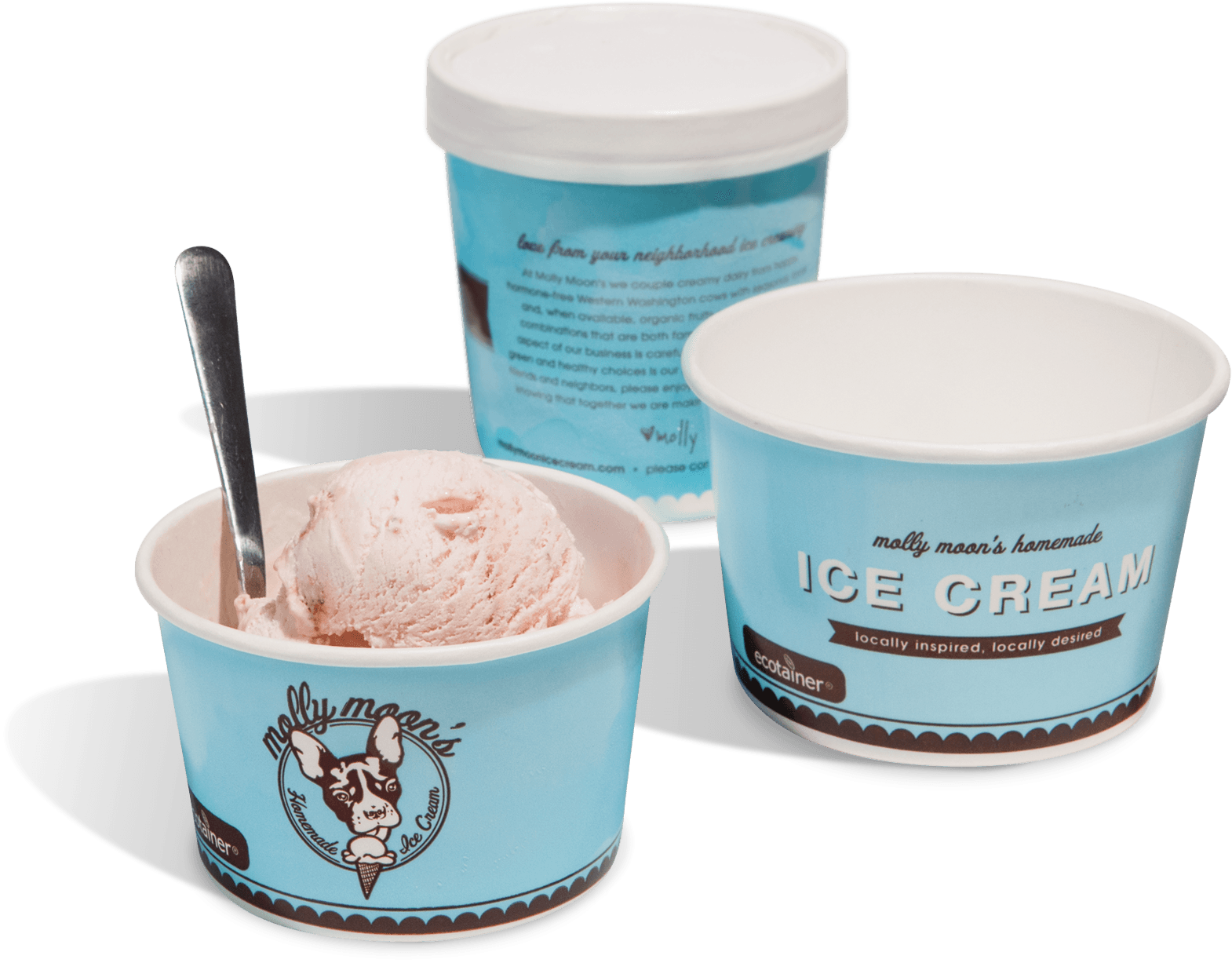 Ice Cream Cupsand Container PNG Image