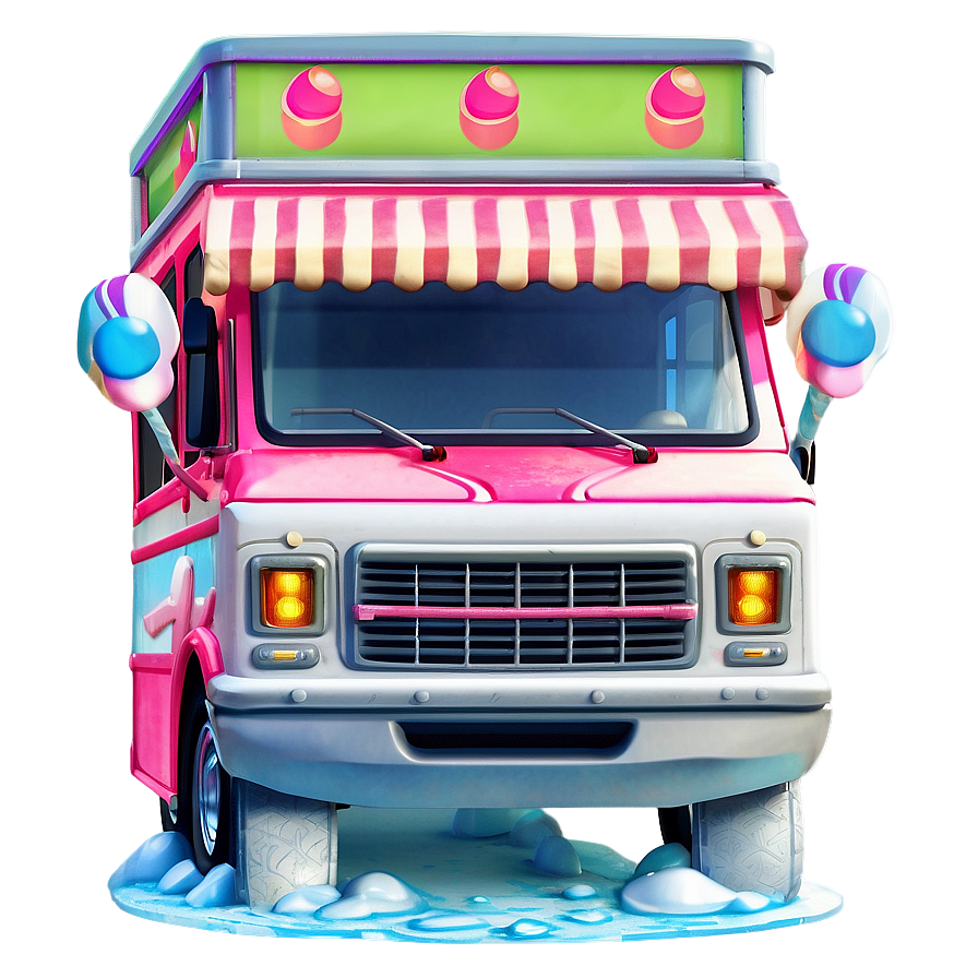 Ice Cream Truck Classic Design Png Ldi97 PNG Image