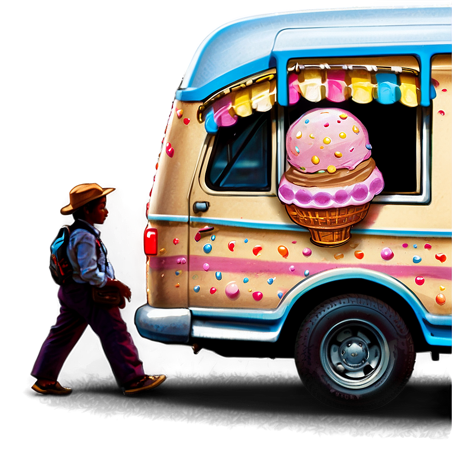 Ice Cream Truck In The Countryside Png 54 PNG Image