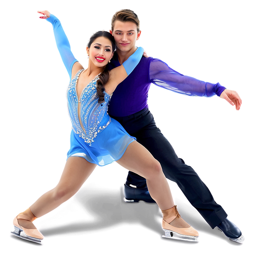 Ice Dancing Elegance Png Xox44 PNG Image