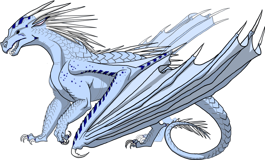 Ice Dragon Illustration Wings Of Fire PNG Image