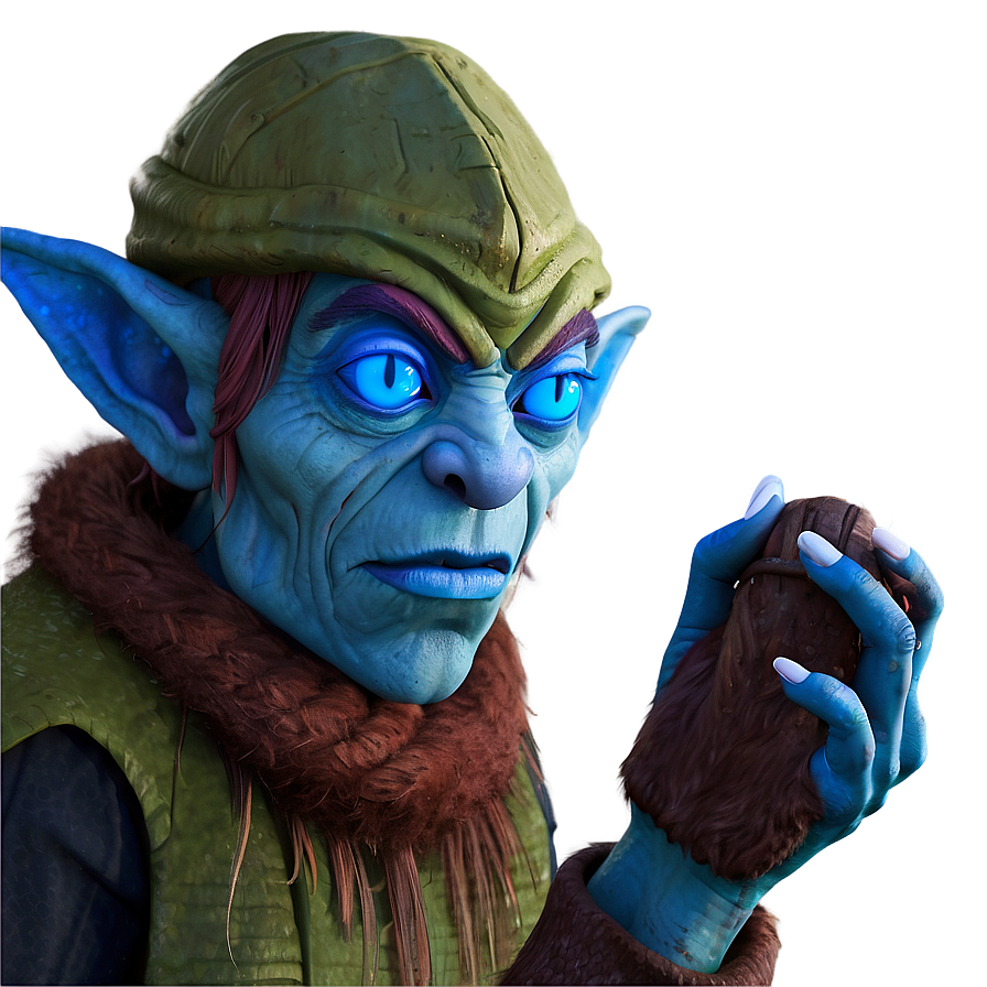 Ice Goblin In Winter Png Bix PNG Image