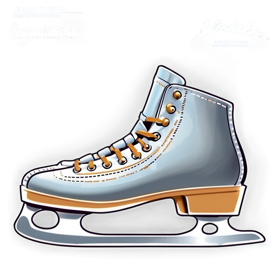 Ice Skate Pattern Png Aro PNG Image