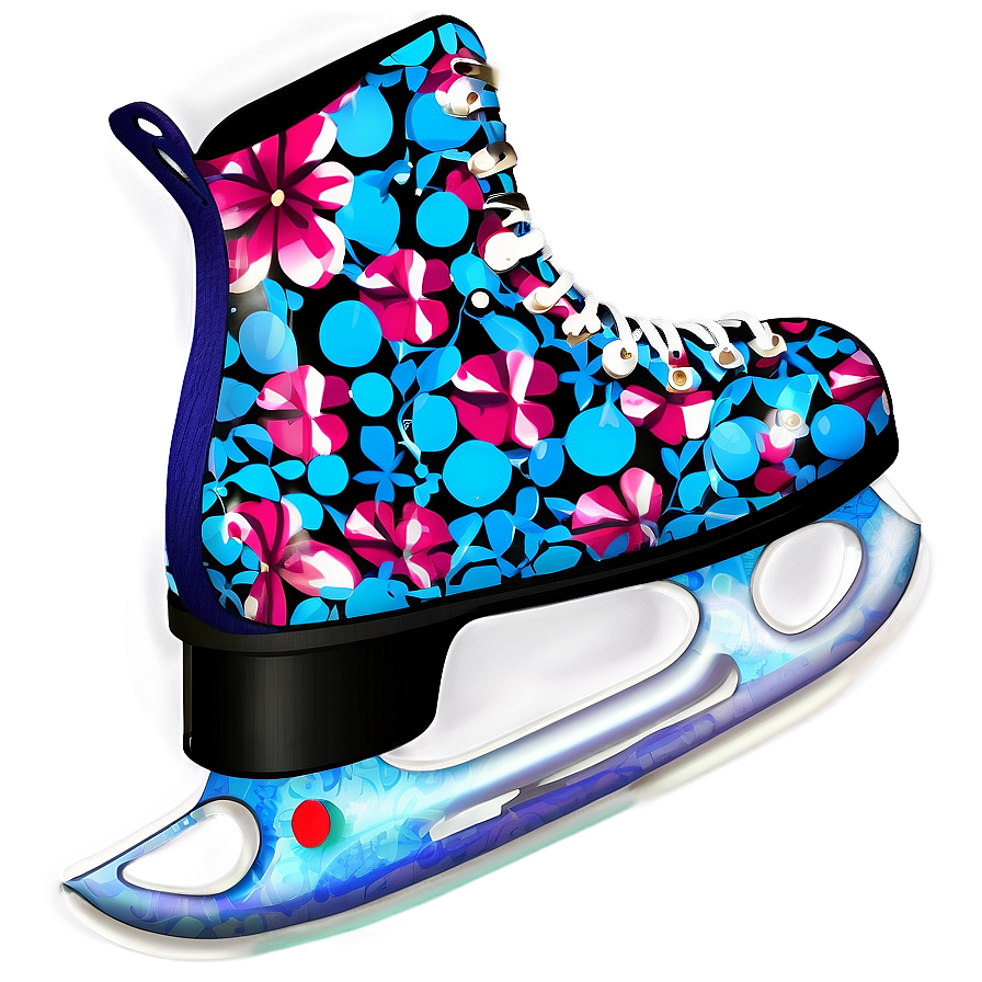 Ice Skates With Pattern Png Rhf89 PNG Image