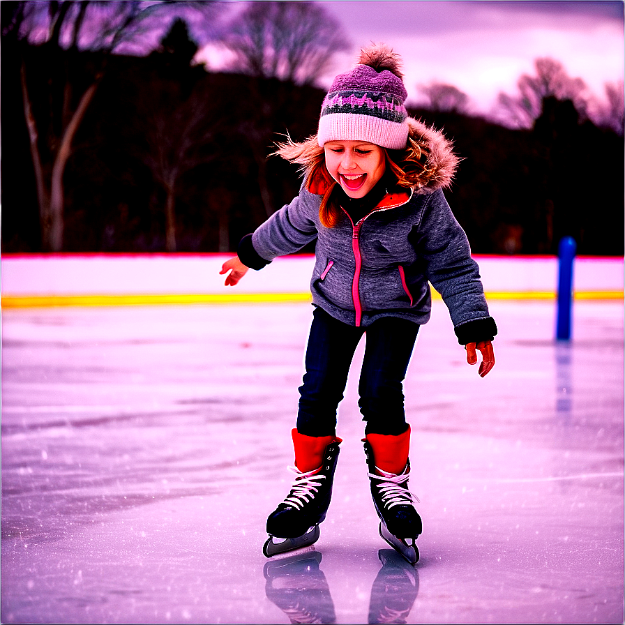 Ice Skating Bliss Png Vch PNG Image