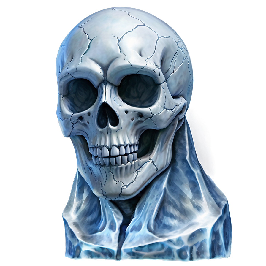 Ice Skull Face Depiction Png 42 PNG Image