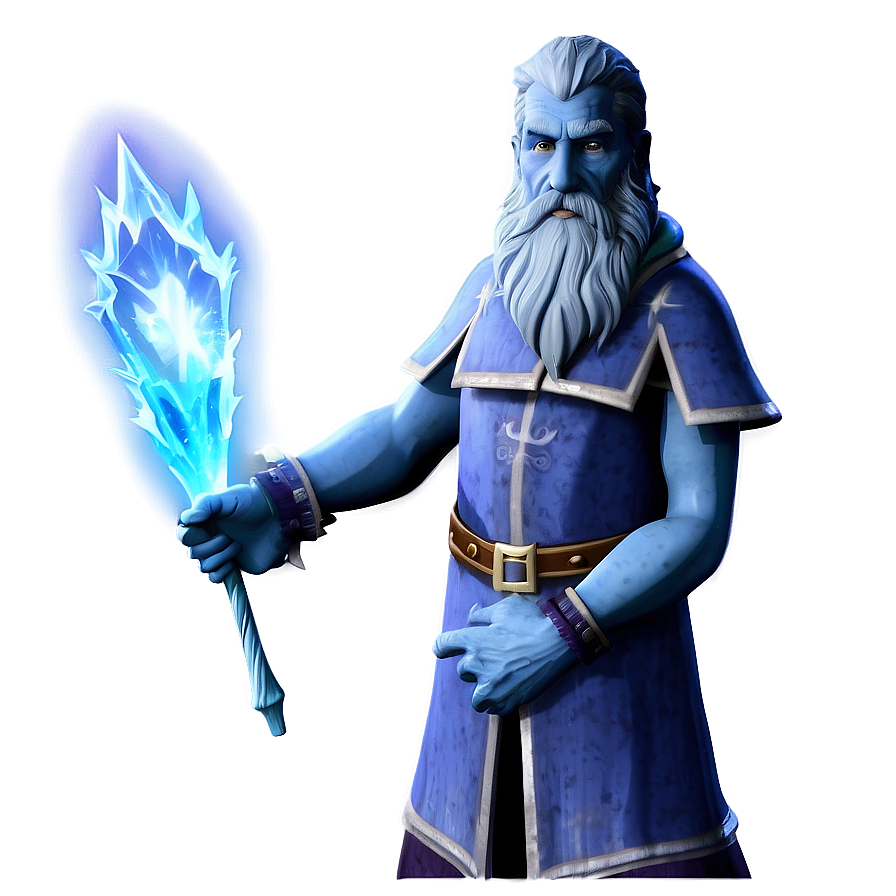 Ice Wizard Casting Png Nem21 PNG Image