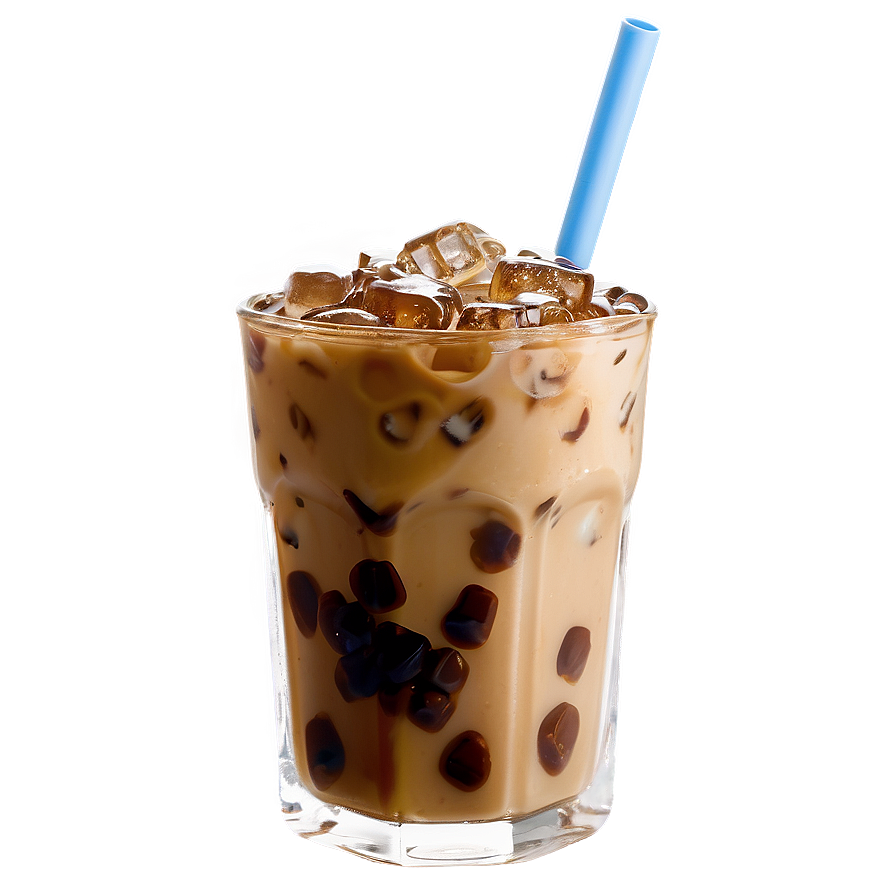 Iced Coffee With Milk Png Vov89 PNG Image