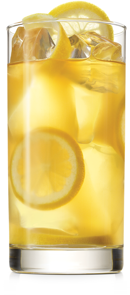 Iced Lemonade Glass Refreshment PNG Image